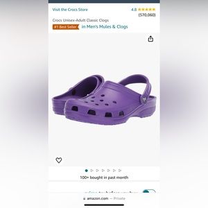 Purple crocs